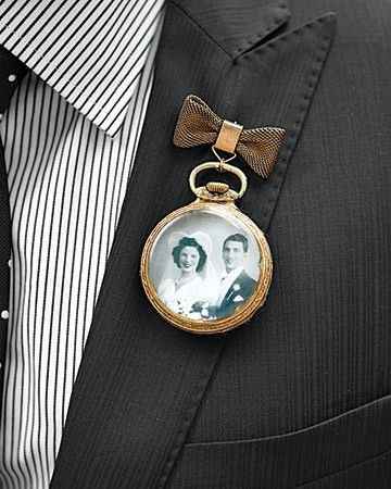 charm with picture boutonniere