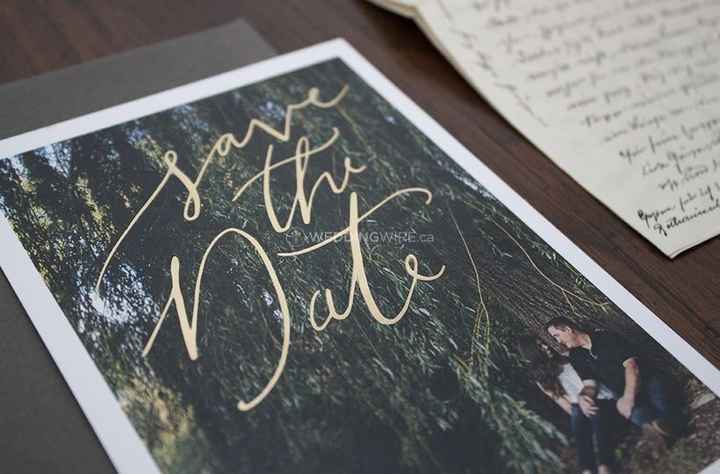 save the date rustic