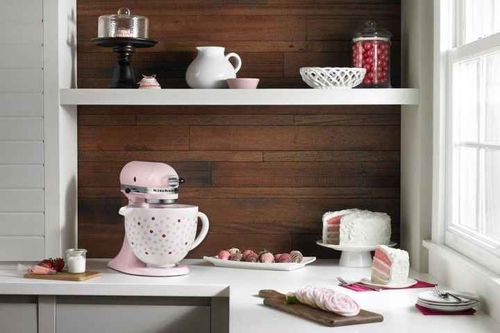 pink kitchen aid, wedding registry