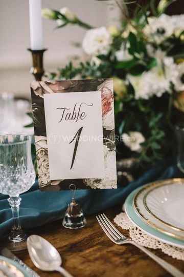 simple table number