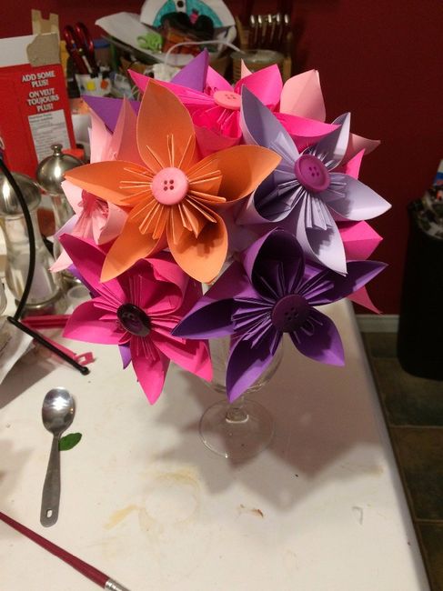 Origami bouquet