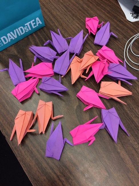 paper cranes for hanging decorations