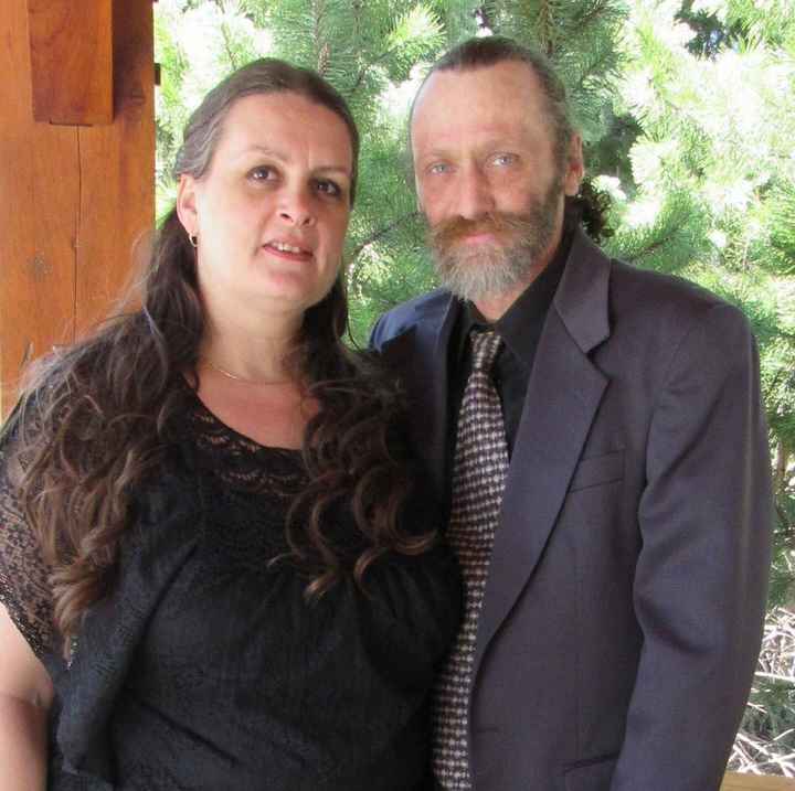 My handsome fiancé and I.
