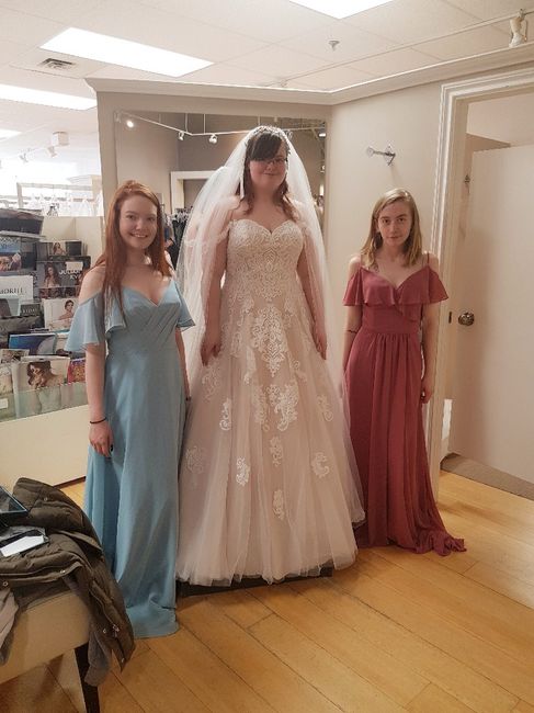 Dressing your bridesmaids with your dress in mind. Help! 1