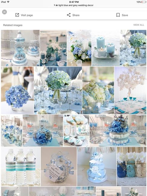 Hubby to be loves the elegant blue.