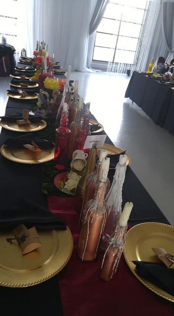 DIY Decor Gryffindor tables