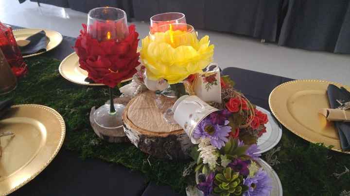 DIY Decor Gryffindor tables