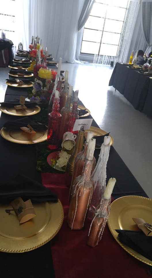DIY Decor Gryffindor tables