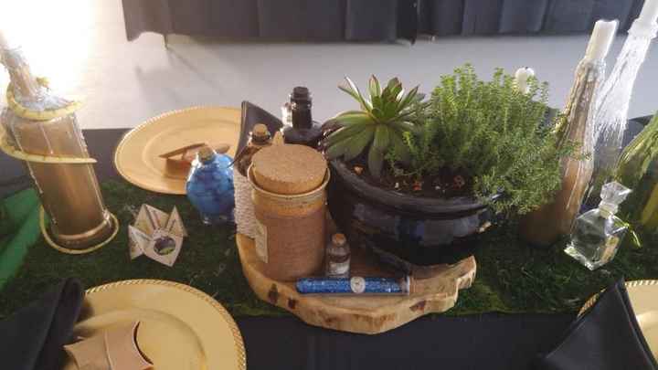 DIY Decor Slytherin tables