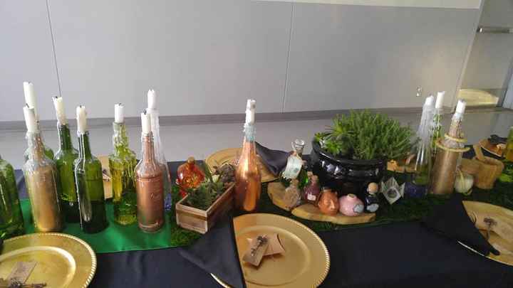 DIY Decor Slytherin tables