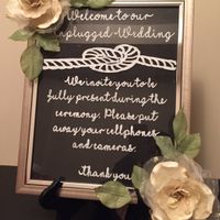 Unplugged Wedding Sign