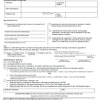 MB Marriage Commissioner Appointment Application Form