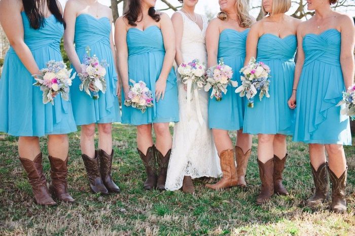 Bridesmaid Colours & Boots !!!