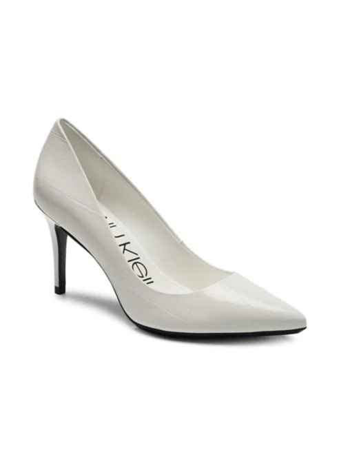 Plain white Calvin Klein pumps.  I wanted something simple and let me tell you - it took me forever.
