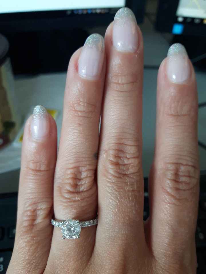 Wedding day nails...  again - 2