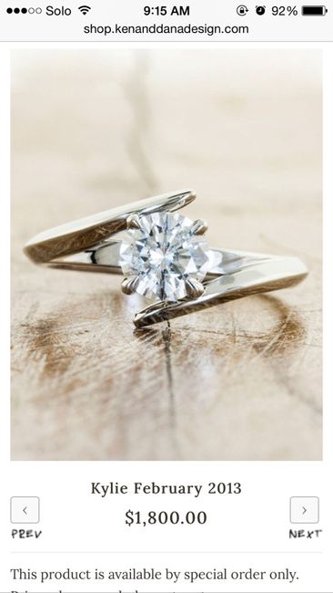 What ring did he choose? - 1