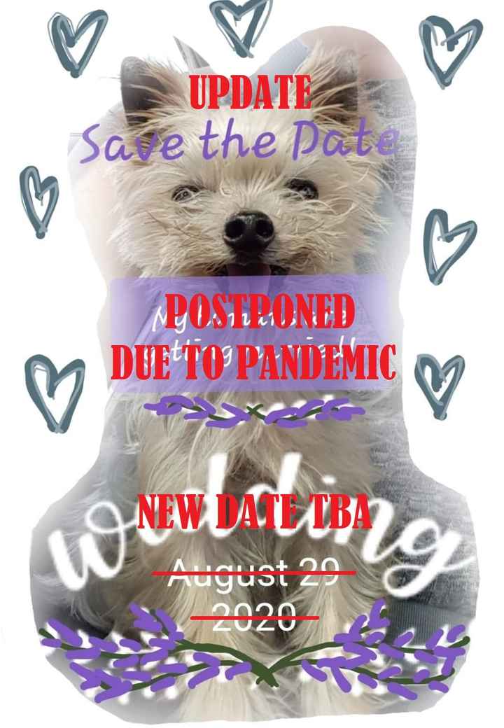 Postponed Save The Date