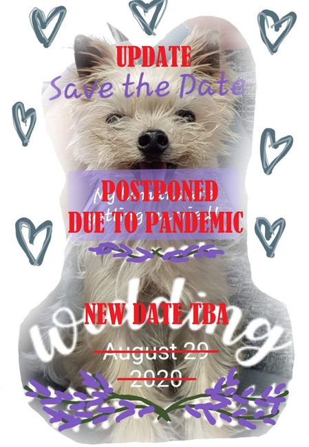 Postponed Save The Date