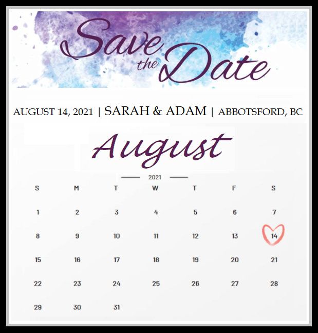 New Save The Date