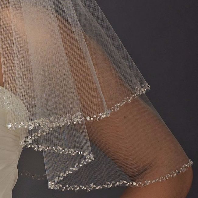 Veil with Sparkle trimmining