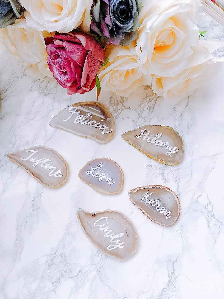 Agate Name Cards - 1