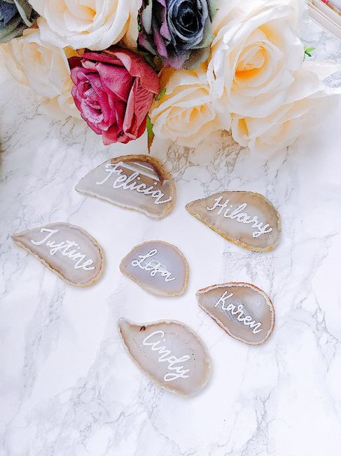 Agate Name Cards 1