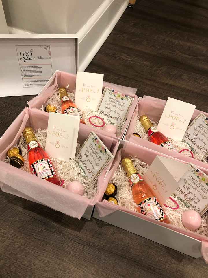 Bridal party proposal boxes - 2