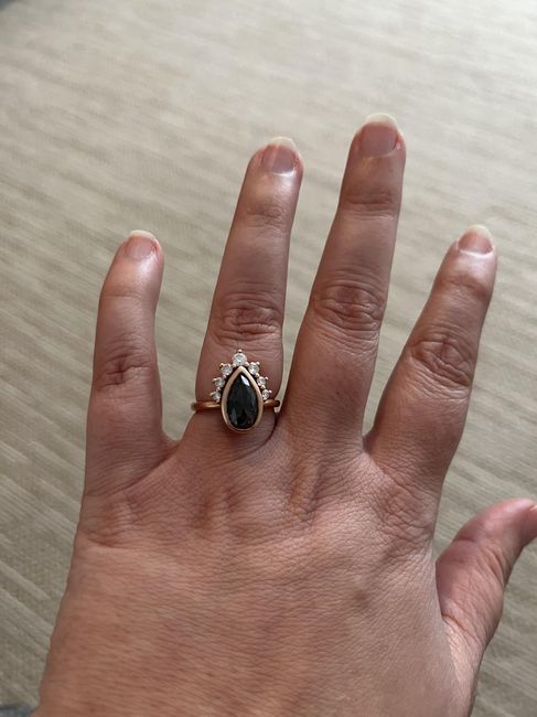 Show off your gemstone engagement rings! 3