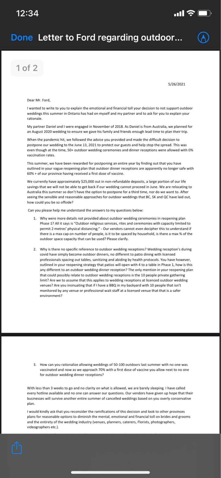 Ontario reopening plan 2021 - 1