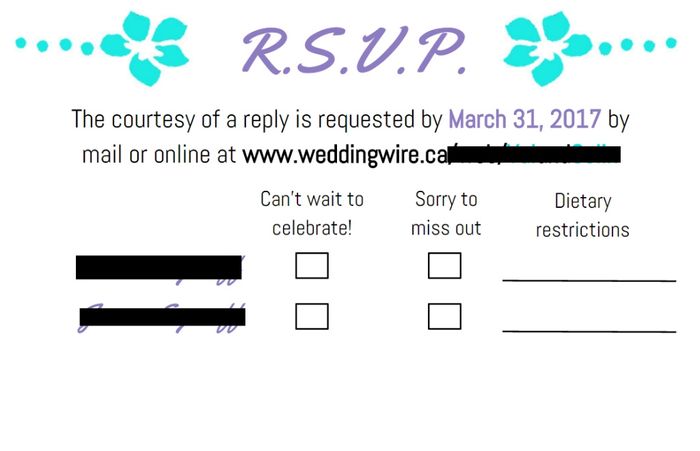 RSVP Example