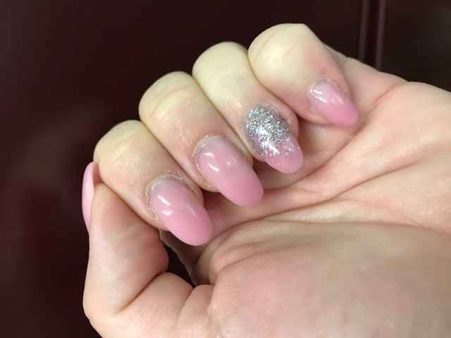 Subtle and Simple with a lil Ombre Glitter