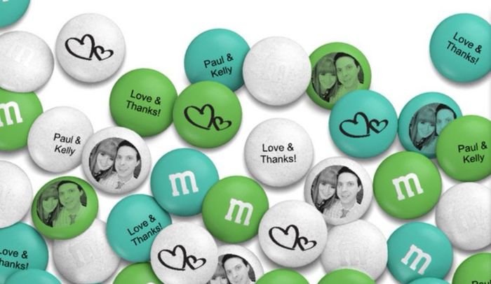 personalized m&m bags