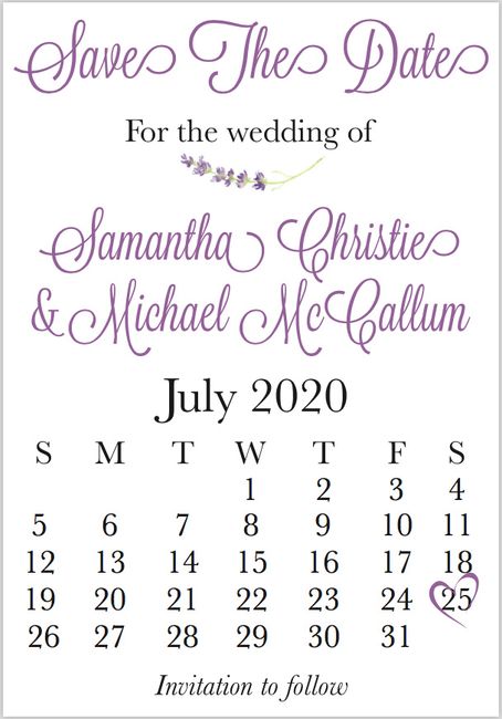 Let's see your save the dates! 3