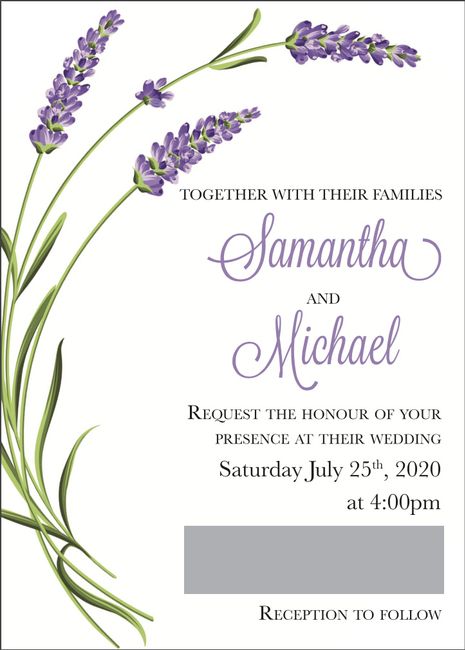 Wedding invite/save the date. 7