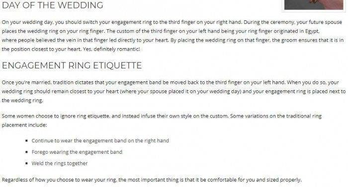 Wedding Band vs. Engagement Ring 1