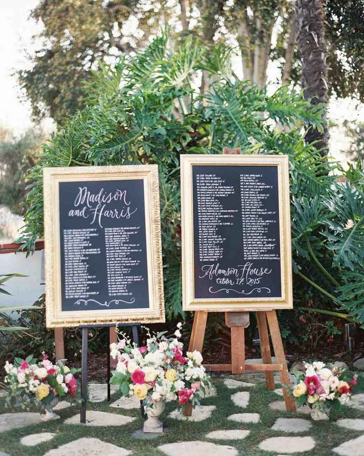 Seating Chart Frames