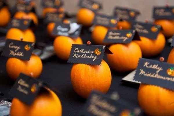 Pumpkin Place Cards
