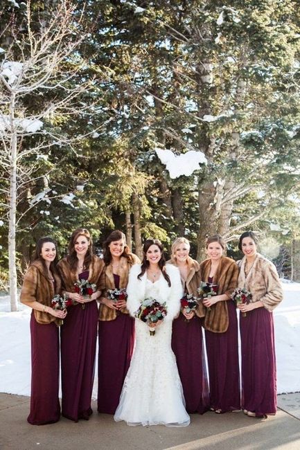 Keeping Warm - Bridesmaid Attire for a Winter Wedding?? 1