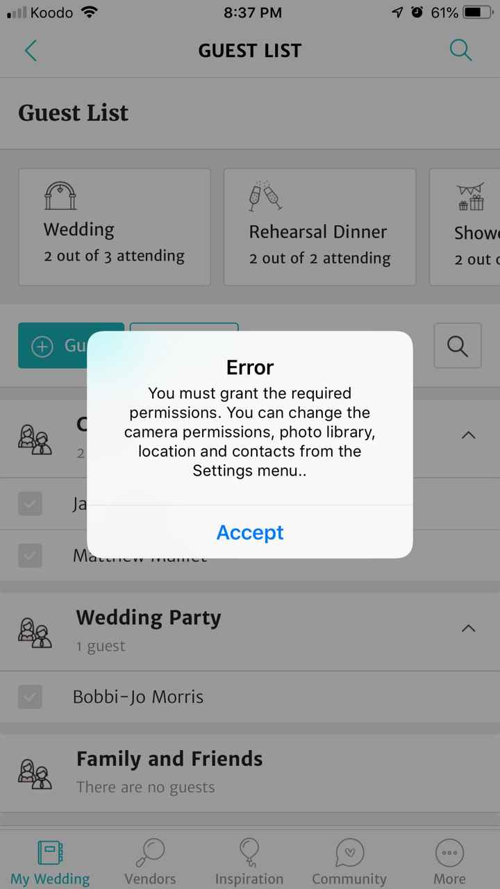 Importing guest list - 1