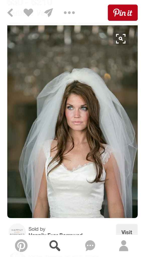 How did you style a bubble veil? - 1