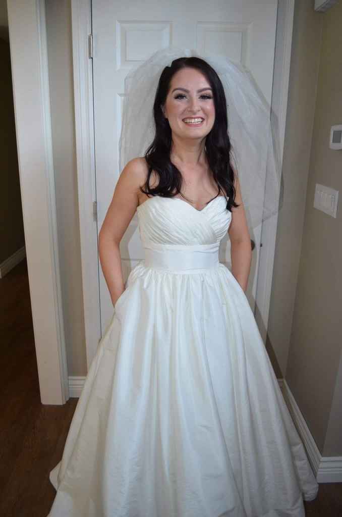 How did you style a bubble veil? - 2