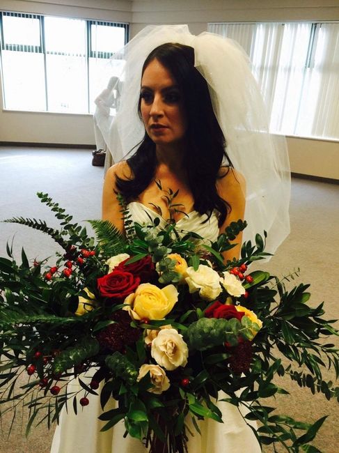 How did you style a bubble veil? - 1