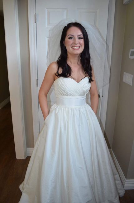 How did you style a bubble veil? - 2