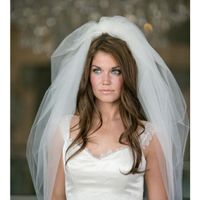 How did you style a bubble veil? - 1