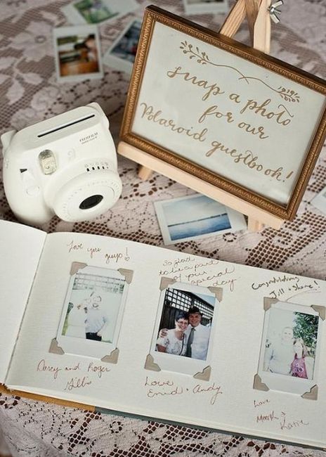 Polaroid guestbook