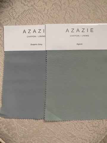 Does anyone have Azazie swatches ...