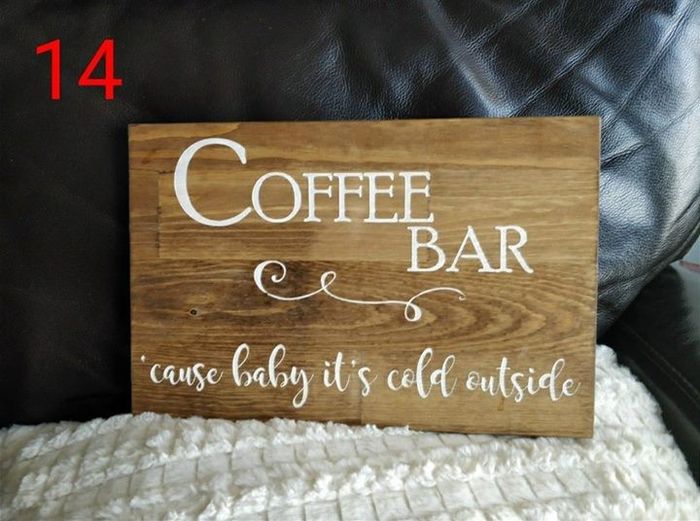 Winter wedding = coffee bar