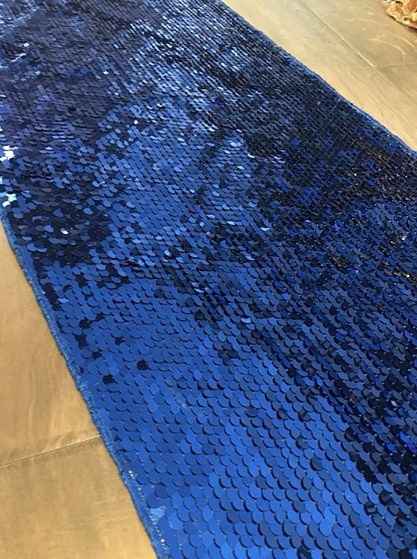 Navy table runners