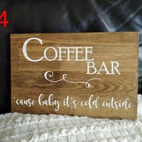 Winter wedding = coffee bar