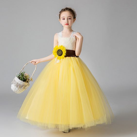 Flower girl dresses - white, colourful, or a pop of colour? 5